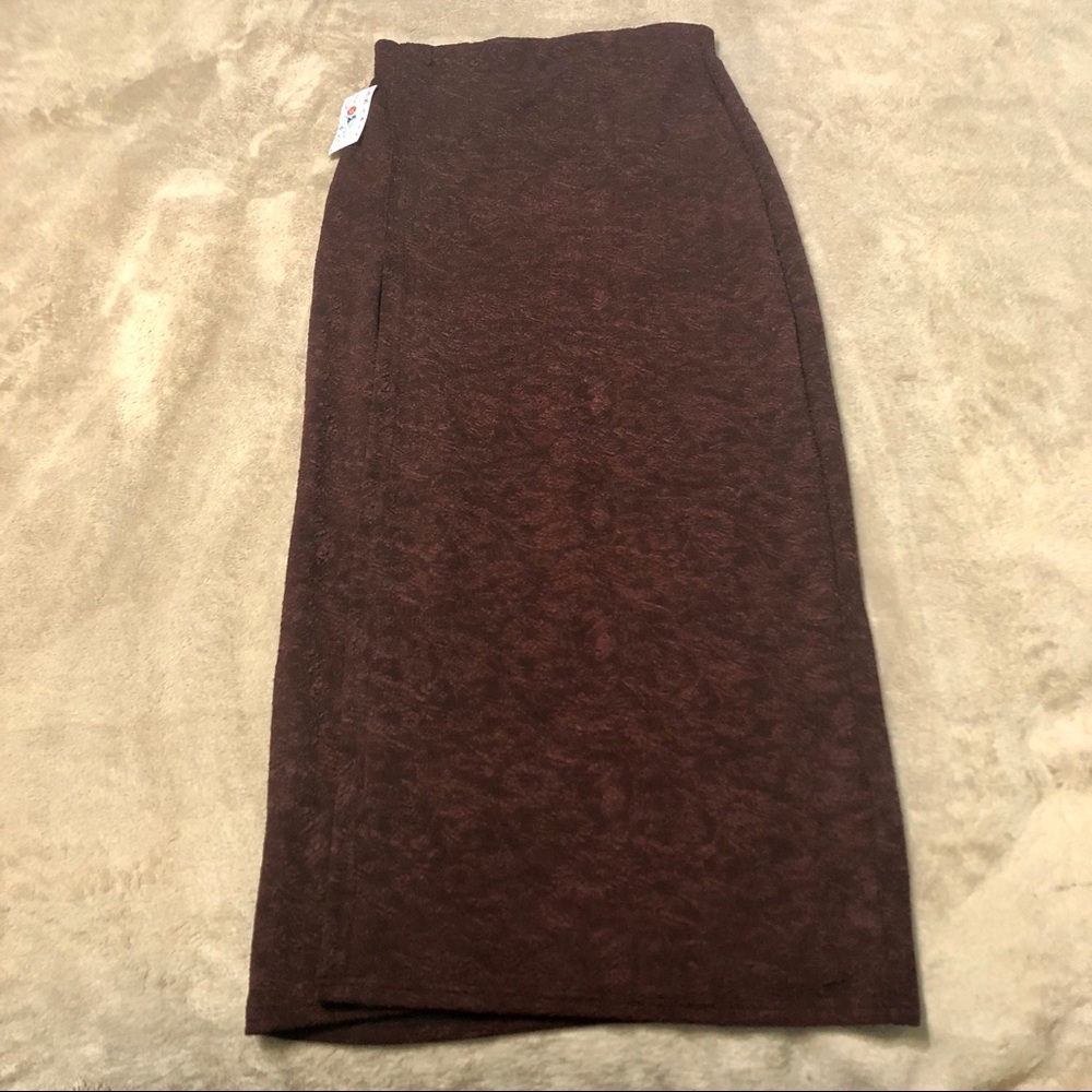 3 Stars Burgundy Floral Maxi Skirt Longyi Sarong